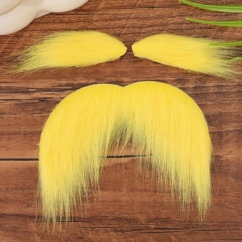 Halloween Fake Beard Eyebrows Set Realistic Plush Fiber Costume Prop  Makeup Funny Party Accessory for Adult Cosplay Dress Up