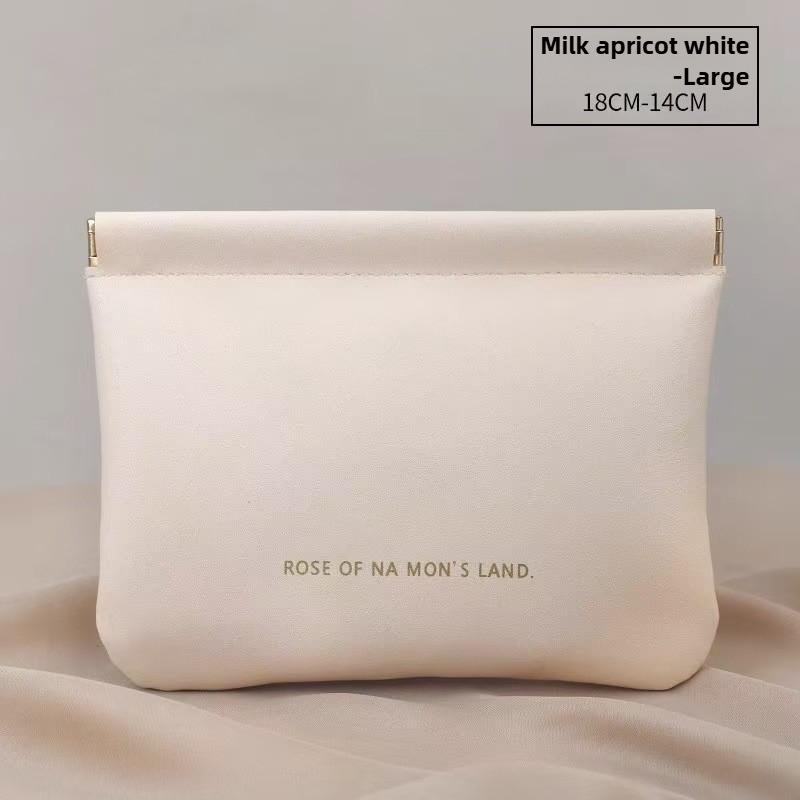 Automatically Closed Mini Portable Digital Bag PU Leather Earphone Case Wireless Earbuds Headphones Data Cable Storage Bag