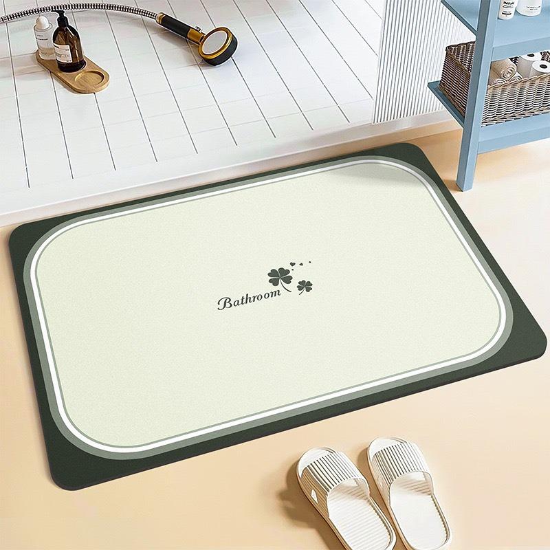 Super Absorbent Bathroom Floor Mat Quick Drying Non Slip Soft Washroom Decor Carpet Waterproof Doormat