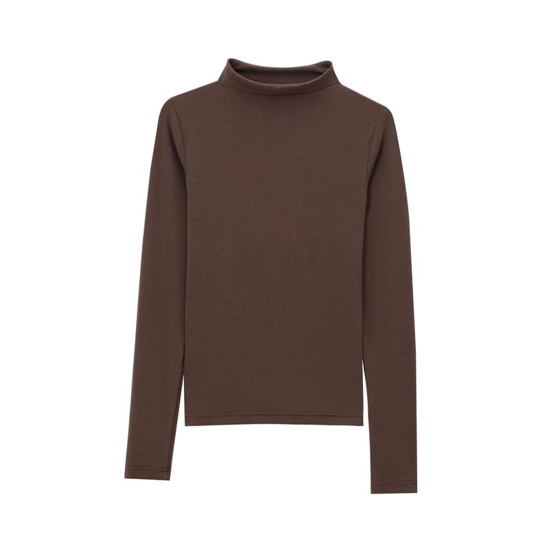 Zab Autumn New Women's Clothing Fashion Style French Style Design Fashion All-Match Turtleneck T-shirt 4174678