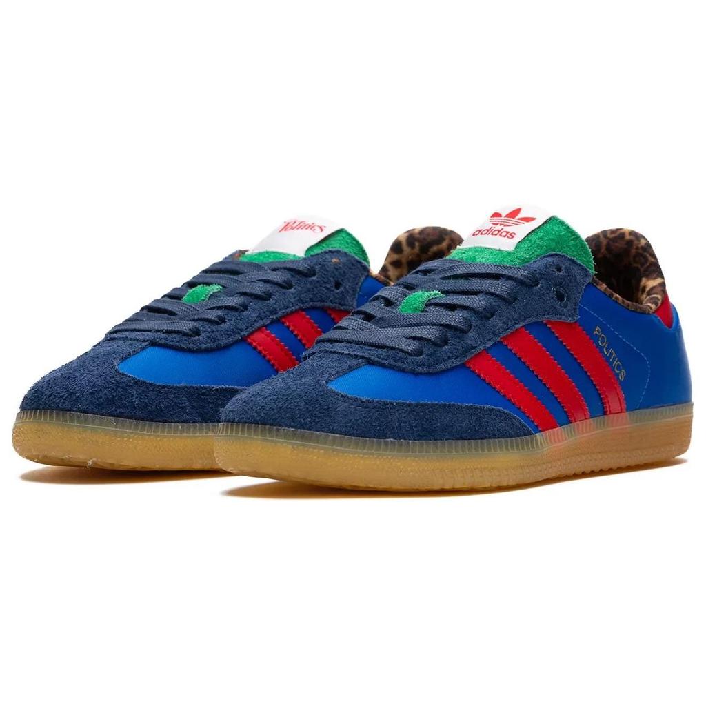 Sneaker Politics x adidas Samba Consortium Cup Herren-Sneaker Blau Blue-Bird Better-Scarlet IE0173