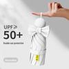 Compact Capsule Umbrella: 50% Foldable, Portable, Pocket-Size for Sunny and Rainy Days