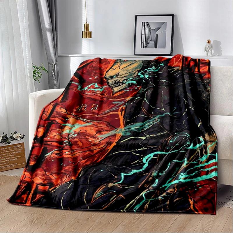 3D Kaiju No.8 Anime Cartoon Soft Flannel Blanket for Bed Bedroom Sofa Picnic,Throw Blanket for Cover Office Gift Kids