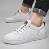 Genuine Leather Men Casual Shoes Lace Up Skateboard Mens Oxfords Moccasins Breathable Male Driving Shoes Daily Minimalist Flats