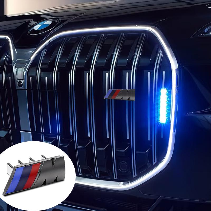 1Pcs 7.3cm 9cm M Logo 3D ABS Car Styling Front Grille Badge Emblem Accessory For BMW Performance E36 E60 E90 X2 X1 X3 X5 E46 M3