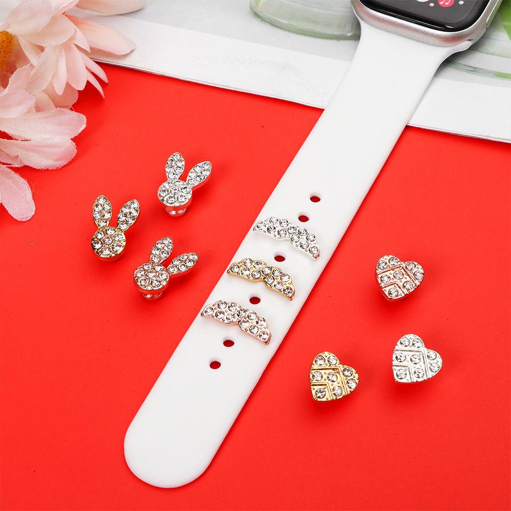 Watch Band Ornament Ring Nails For Apple Watch Band Wristbelt Charms Strap Decorative Ring Nails