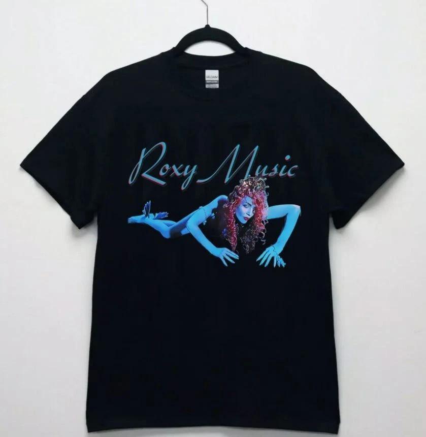 Roxy Music Band Icon T Shirt All Size S M L 2345XL Black Cotton M