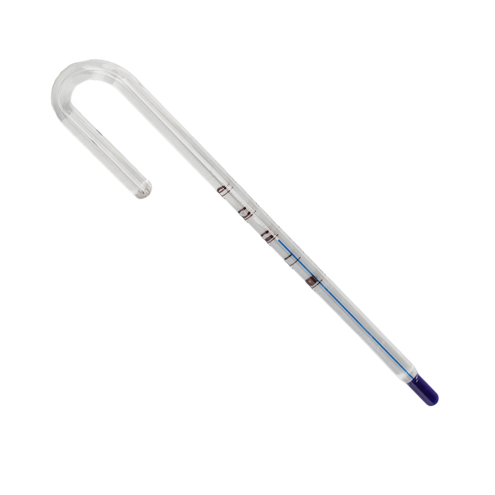 Aquarium Glass Thermometer Wall Mounted High Accuracy Crutch Shape Fish Tank Thermometer for Aquarium Accessories