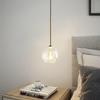 Nordic Minimalist Transparent Glass Ball Pendant Light for Bedroom or Bar