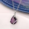 Fashion Water Drop Collarbone Chain, Creative Amethyst Pendant Neck Chain, Valentine'S Day Gift.
