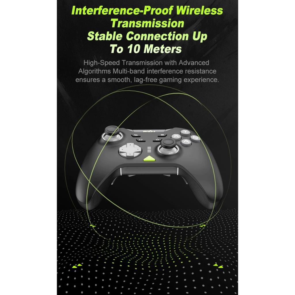 Wireless Gaming Controller 2.4G Bluetooth Hall Effect Gamepad Joystick for Nintendo Switch/PC/iOS/Android /Steam