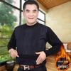 Men's Plus Velvet Sweater for Middle-aged and Elderly, Perfect for Autumn Winter Warmth