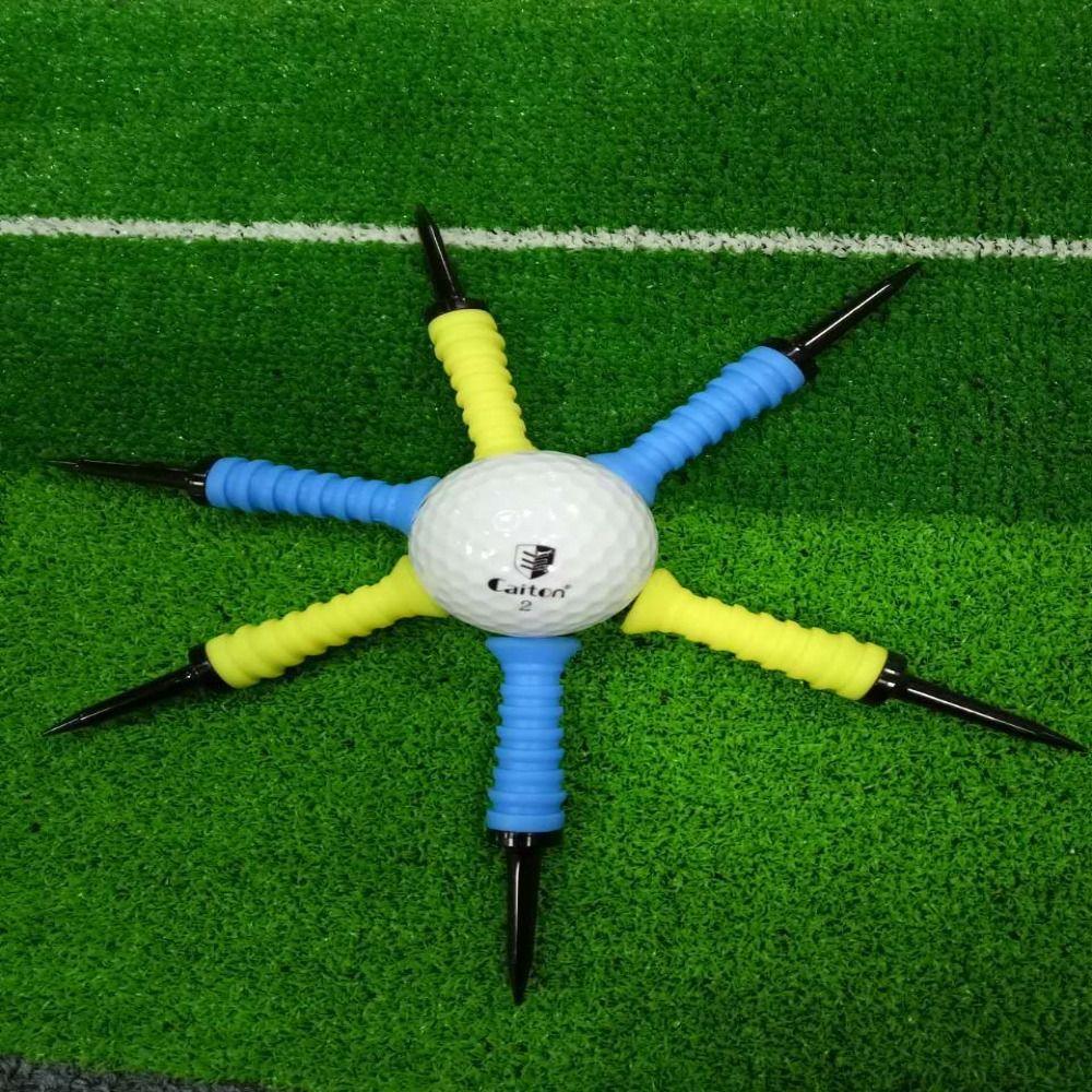 Bulk Colored Golf Ball Support Rubber Golf Tees Stability Tee Holder Golf Cross Nails Golf Tees
