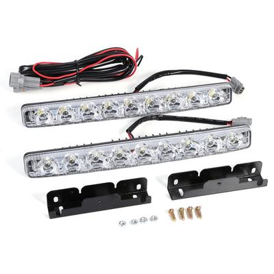 2 pezzi Bianco 9LED Striscia Lunga Luce di Marcia Diurna DRL Auto Fendinebbia Lampada Guida Diurna