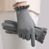 Modal Warm Gloves Women Winter Outdoor Riding Fleece Windproof Cold Proof Fashion Korean Touchscreen Gloves