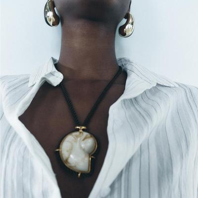 Vintage náhrdelník s přívěskem lastury pro ženy, boho styl, letní plážová párty šperky dárky