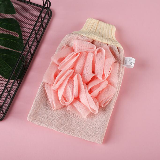 

2-in-1 Exfoliating Shower Tool | Loofah Ball + Back Scrubber Strip | Deep Cleansing
