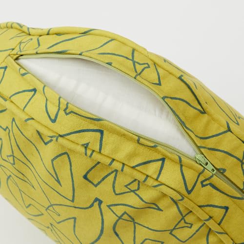 Horn Please MADE Feuille Cushion Round Yellow