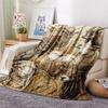1PC Sheep Print FlAannel Blanket, High quality Comfortable for All Seasons, Home Decor, Warmth and Comfort