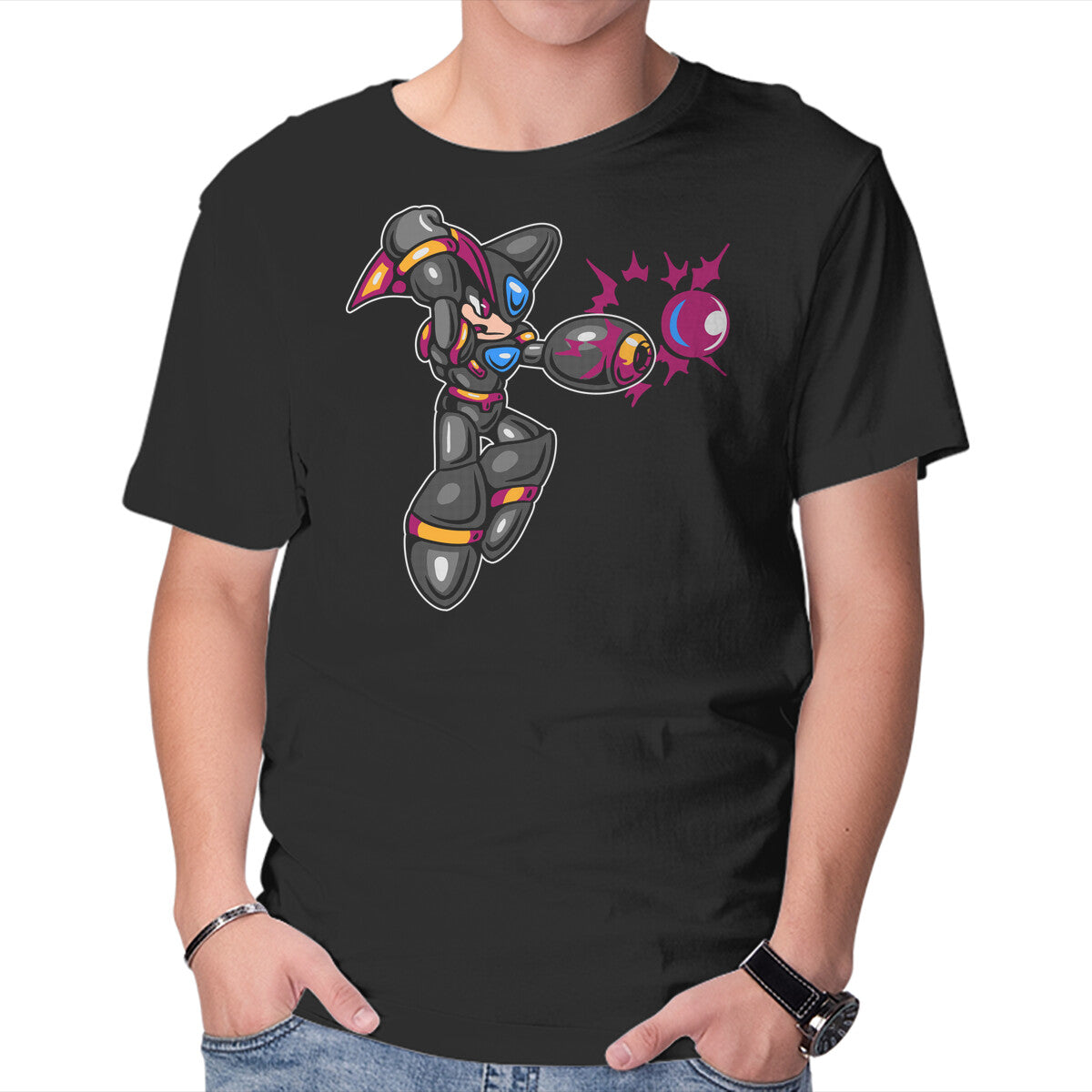 Unisex Crew Neck T-Shirt Super Bass Graphic Short Sleeve Casual Tee XXL