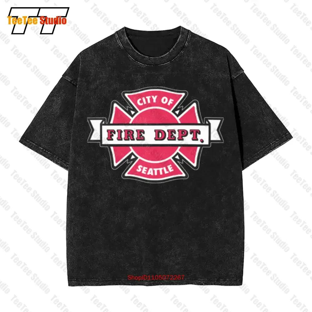 Tv Series Seattle Fire Department Firefighter Station Vintage Oversized TShirt ZHM S