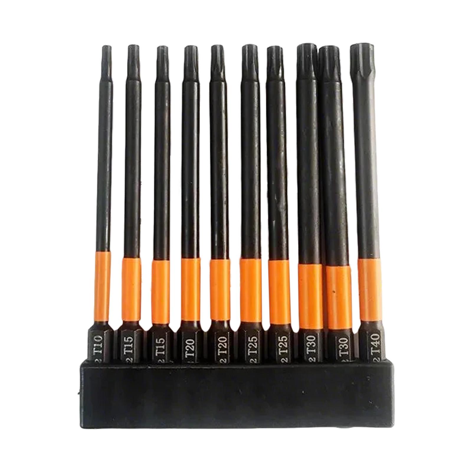 

10pcs 100mm or 50mm Star Screwdriver Bit Set with Magnetic Tips S2Steel for Electronics and Furniture Assembly 1