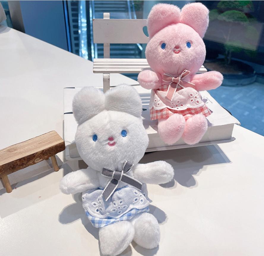 Cute Rabbit Plush Companion Doll Stuffed Animal Keychain Bag Car Pillow Plush Animal Plush Toy Sleeping Gift