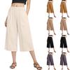Fashionable Women's Cotton And Linen Wide Leg Pants, Artistic Retro Casual Pants, Spring And Summer New Versatile Straight Leg Pants