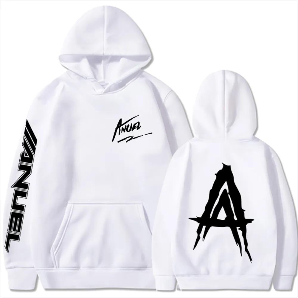 New Rapper Anuel AA Printed Hoodies Men Woman Fashion Hoodie Singer Graphic Printing Sweatshirts for Fans Fleece Streetwear
