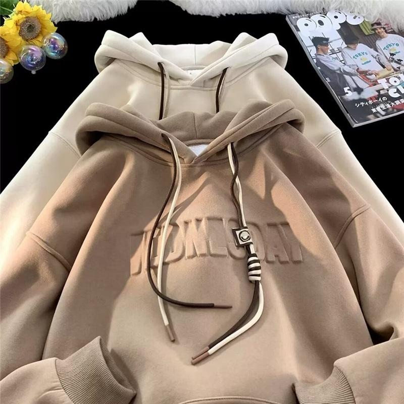 Felpa Larga e Peluche Spessa di Tendenza Autunno e Inverno da Uomo e da Donna