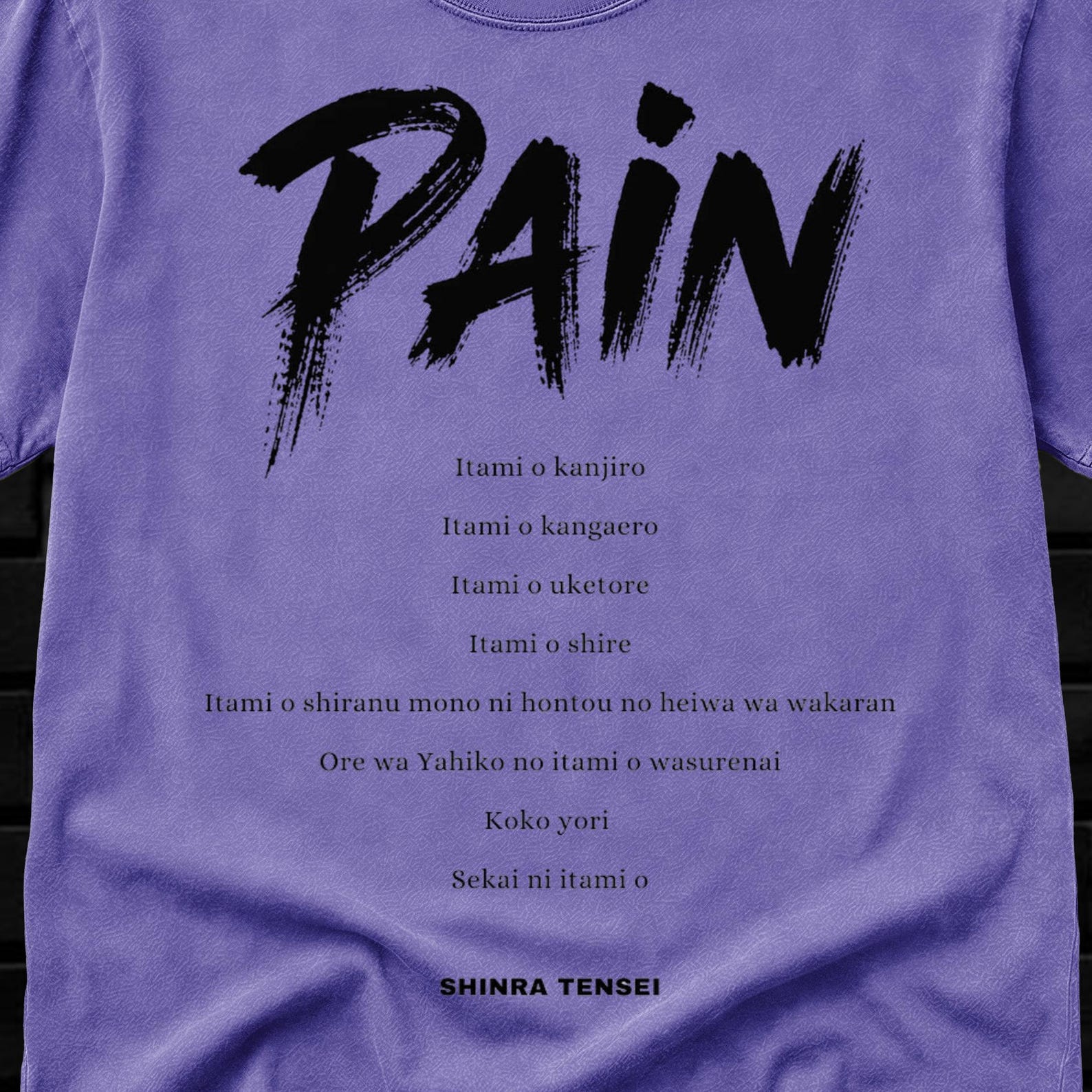Pain Shinra Tensei Text | Manga shirt, Anime Fan Gift, Vintage anime shirt, Japanese graphic tee, Anime Graphic Tee 3XL