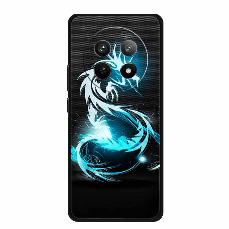 Phone Case For Realme 13 Pro Plus Case Protective Black Silicone Soft Coque For Realme13 Pro Plus Back Cover Case 13Pro Plus Bag