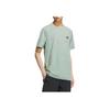 Adidas SS25 Minimalist Quick-Dry Cool Fashion Soft Versatile Short Sleeve T-Shirt Men Tops Green KC3092