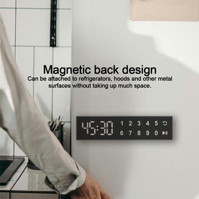 1PC ABS Convenient Magnetic Alarm Clock Adjustable Volume And Easy To Operate Easy To Watch Time Manager