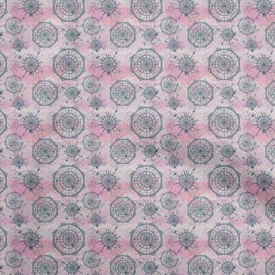 Cotton Flex Fuschia Pink Fabric Travel Sewing Material Print Fabric By The Yard 40 Inch