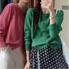 Spring and Autumn New Top Jacket Age-reducing Candy-colored Sweater Long-sleeved Crew Neck Women's Knitted Cardigan