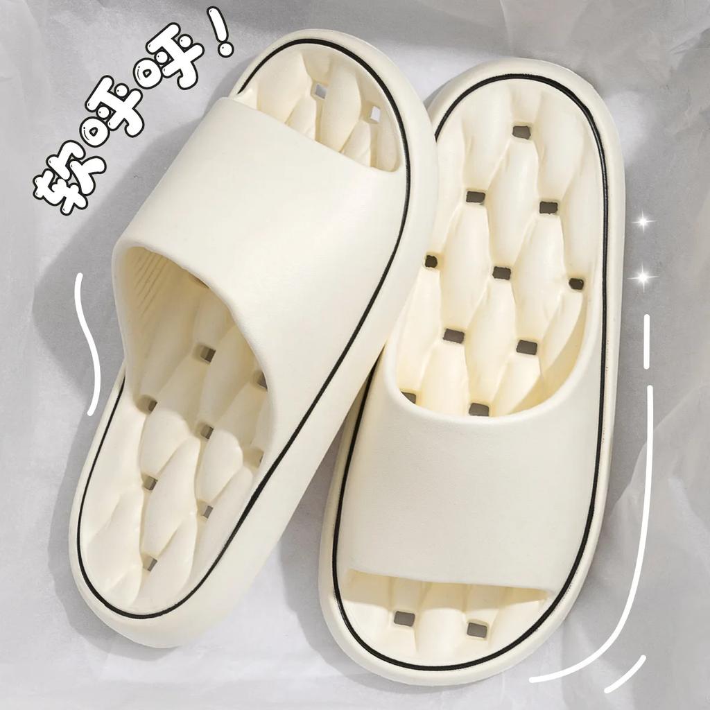 Men's Slide SandalsComfort Quick-Dry Footbed Beach Shower Slippers Non Slip Indoor Home Bedroom Pool Spa Guest College Dorm