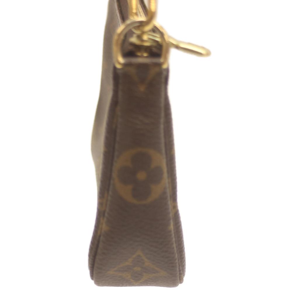 LOUIS VUITTON 2014 M58009 Monogram Mini Pochette Accessoires Handbag BrownUsed