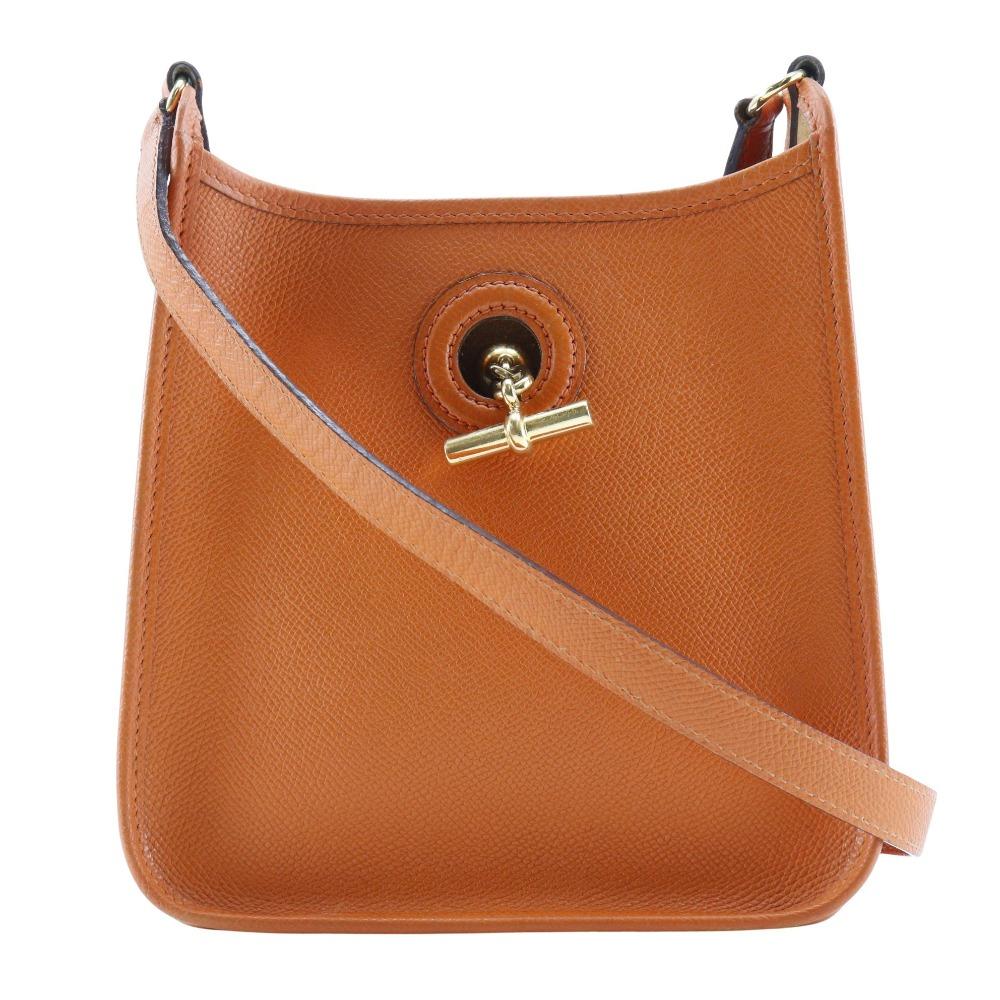 

HERMES Vespa TPM Shoulder Bag Orange/Gold Hardware Epsom Women Used