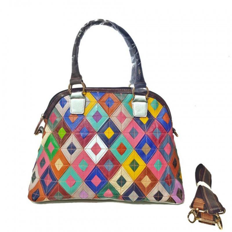 Bags Women S And Women S Bags Sheepskin Shoulder Bags Trend Color Matching Small Shell Bags разноцветный