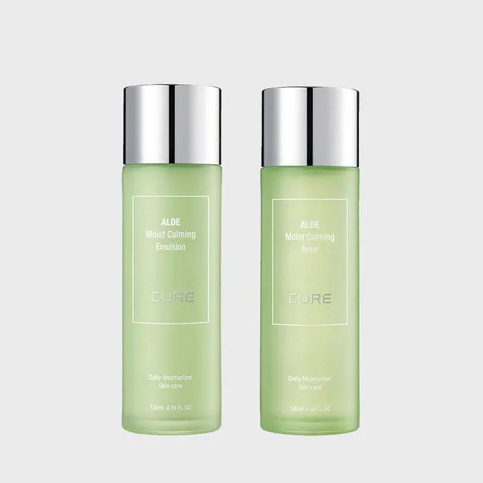 [Kim Jungmoon Aloe] Cure Calming Toner 130ml + Emulsion 130ml