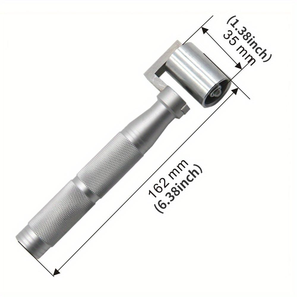 1pc Stainless Steel Home Wallpaper Seam Roller Wall Paper Construction Tool Seam Flat Roller Paint Tool
