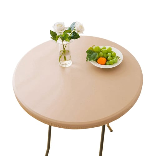 

EGROON PU Polyester Tablecloth, Table Cover, Dining Table Cover, Furniture Protector, Round, 60cm-140cm Diameter, Suitable for Hotels and Restaurants,