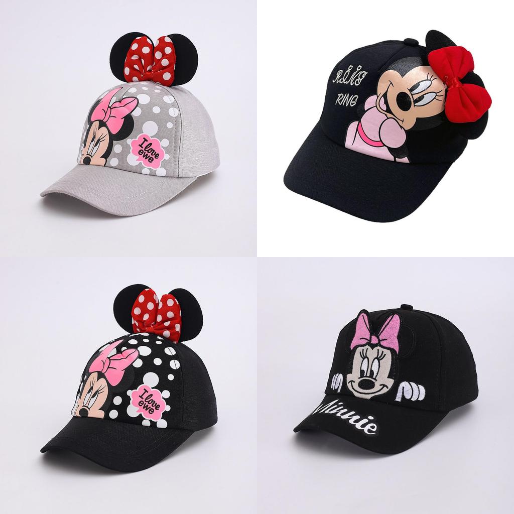 Cartoon Mickey Mouse Kinder Baseballkappe mit atmungsaktivem Polyester für Sommerspiele im Freien