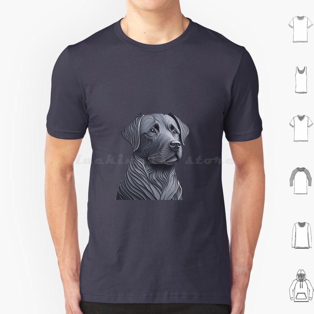 Black Labrador Layered Art T Shirt 6xl Cotton Cool Tee Black Labrador Dog Black Labrador Art Labrador Dog Design Black Labrador
