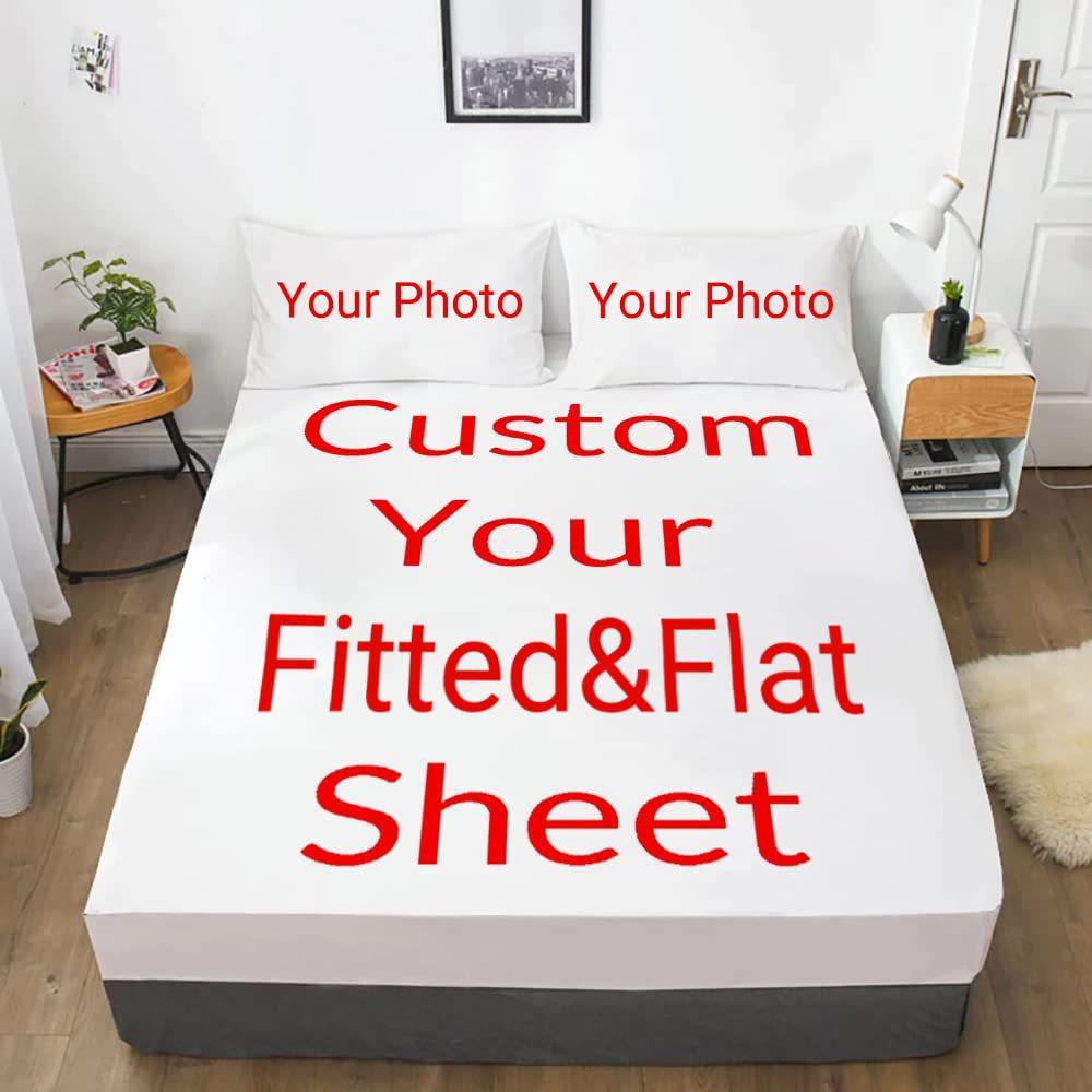 Diy Custom Drawing Design Pattern Mattress Three-Piece Digital Printing Mattress Bedding Set