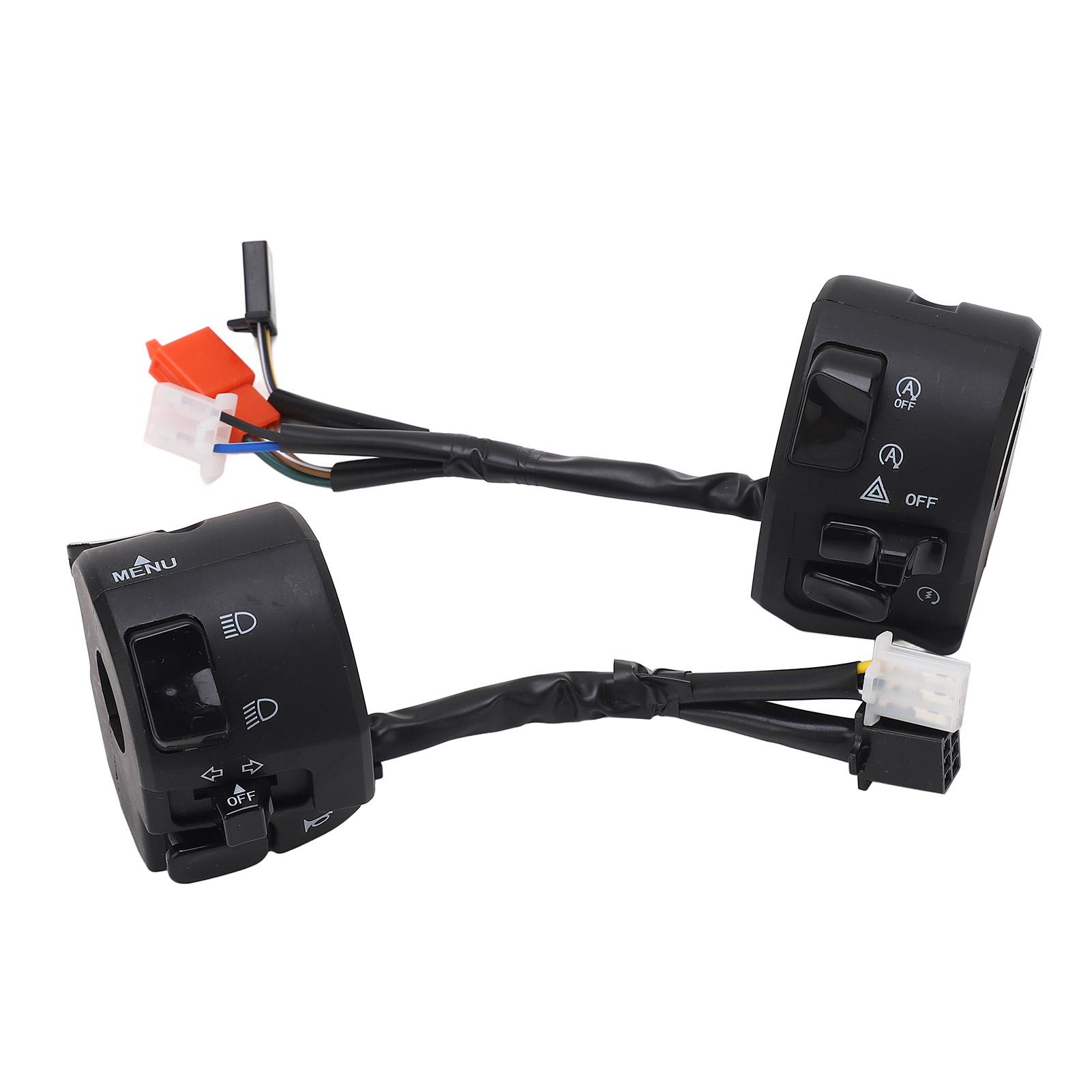 

Переключатель на руль мотоцикла 7/8 дюйма, свет, сигнал, универсальный переключатель на руль, замена для NVX