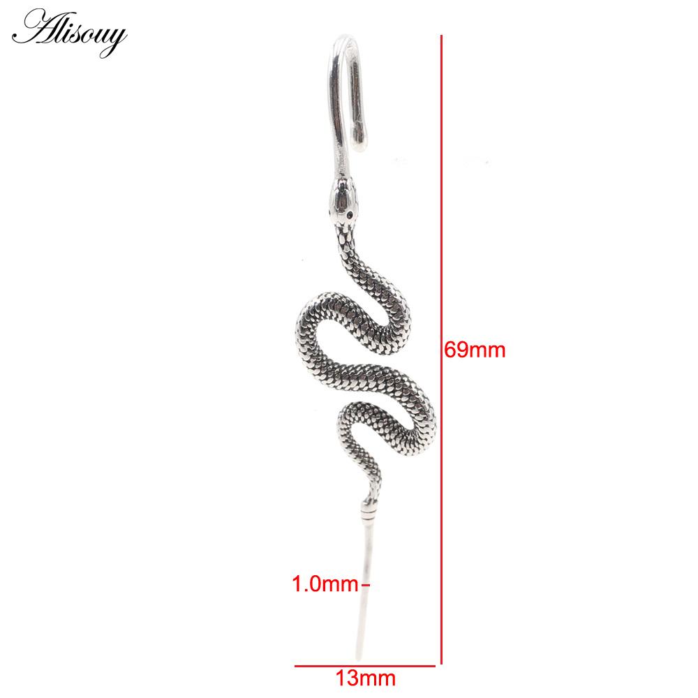 

1 шт., нержавеющая сталь, литая серьга-крючок в виде змеи и тигра, септум, дейт, ушной вкладыш, козелок, хрящ, спираль, пирсинг, ювелирные изделия