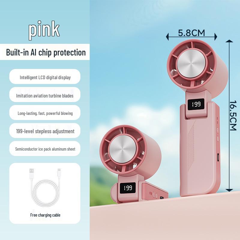 2026 Portable USB-Charging Neck Fan: Small, High-Speed, Outdoor Ice Pack Compatibility See Details