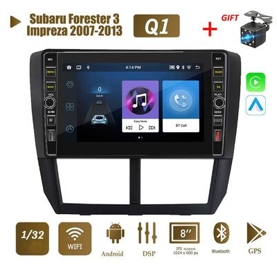 8 Inch Android For Subaru Forester 3 Impreza 2007-2013 With Button Knob Car Radio Video Multimedia GPS Player 1+32GB